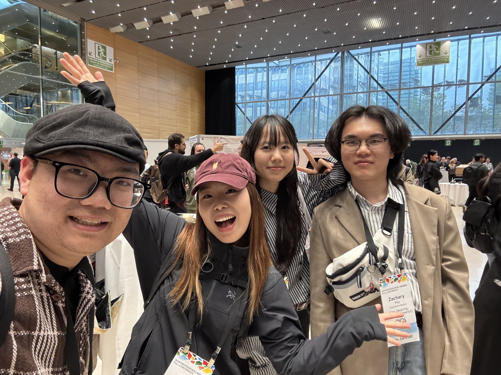 Conference attendees together at CHI 2026 in Barcelona.