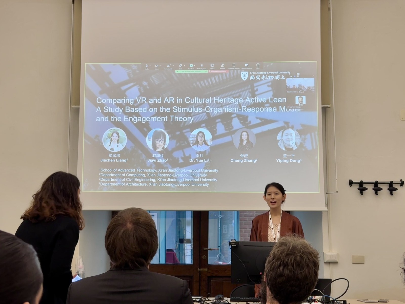 A cultural heritage research presentation at Digital Heritage 2025 in Siena.