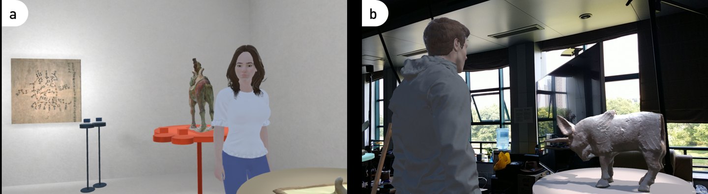 Research environments used to explore hybrid virtual and augmented reality.