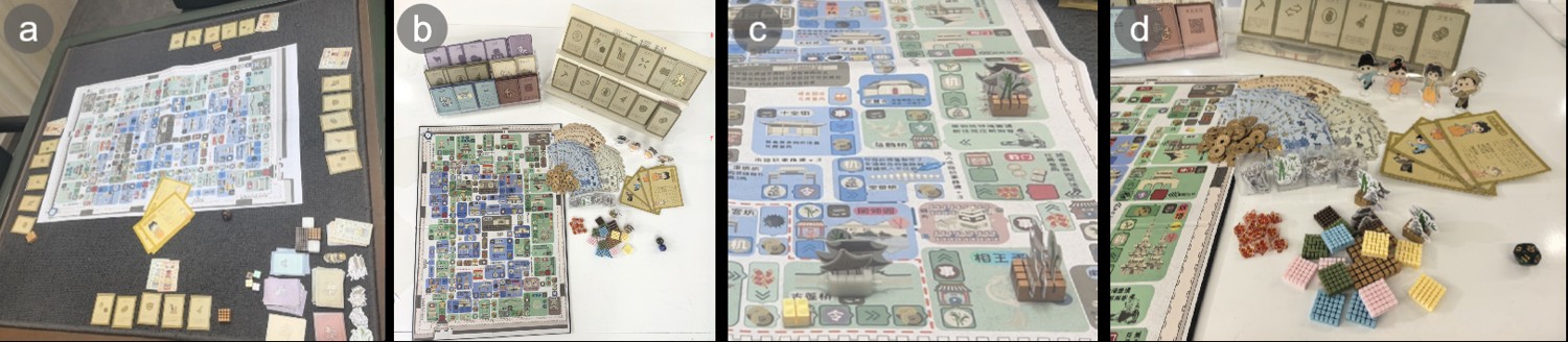 Pingjiang Mystery map-based board game and playing materials.