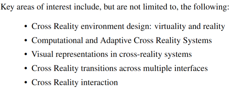 The Second Joint Workshop on Cross Reality